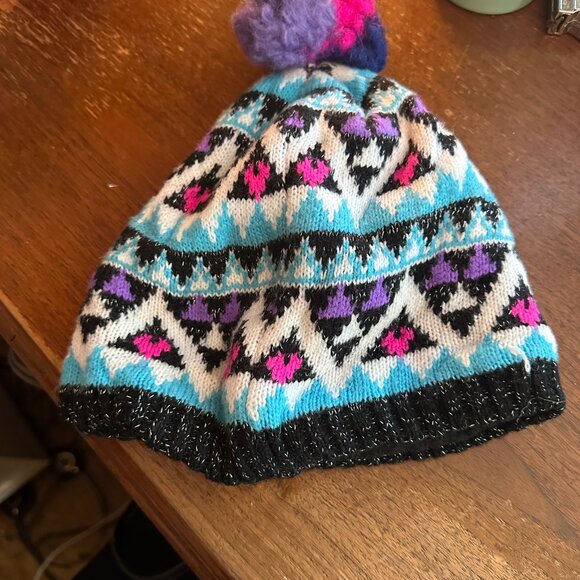 Vintage Ski Snow Hat Winter Beanie Toboggan USA Y2K 90's Apres - Picture 4 of 7